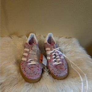 Adidas Pink and White Sneakers